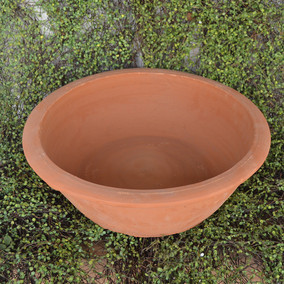 央盆 粗陶红陶盆手工黑陶盆泥瓦盆植物纤维花盆窑变阳台盆景创意