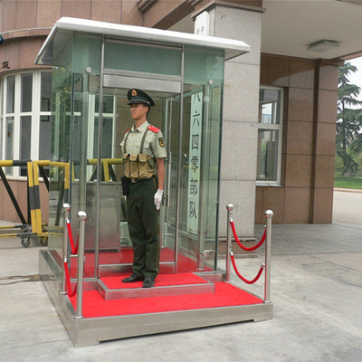 值班站台岗亭 不锈钢岗亭 站岗保安亭 门卫站台岗亭 执勤站台岗亭