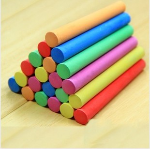 粉笔 彩色粉笔无尘粉笔 黑板彩色粉笔 教学粉笔 每盒约50支
