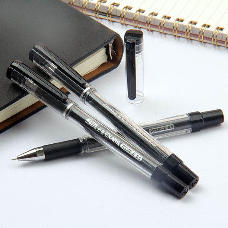 天卓好笔tg340e学生用中性笔黑色水笔考试必备中性笔批发配水笔芯