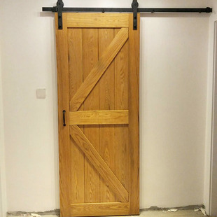 移门 谷仓门 吊柜门拼板 门板原木 直板实木移门室内卧室厨房卫生间门