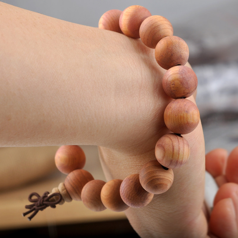 开光 天然红豆杉手串佛珠 手链复古手串男女款情侣手链