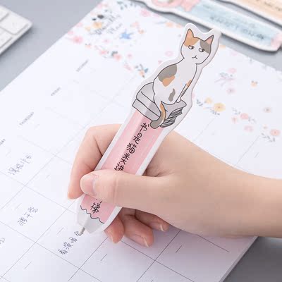原创可爱卡通书签笔 小清新迷你两用书签笔书夹 创意个性造型笔