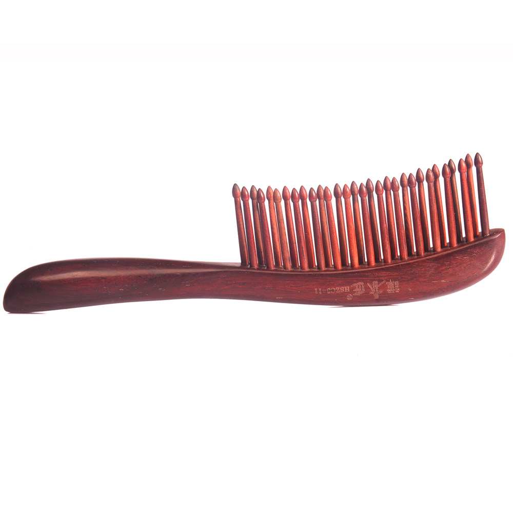 谭木匠 礼盒插齿hsz梳3-11 黑酸枝木梳子 长卷发送女士 生日礼物