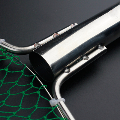 人气包邮不锈钢实心抄网头加厚长杆渔具配件钓鱼捞鱼网抄大物网圈