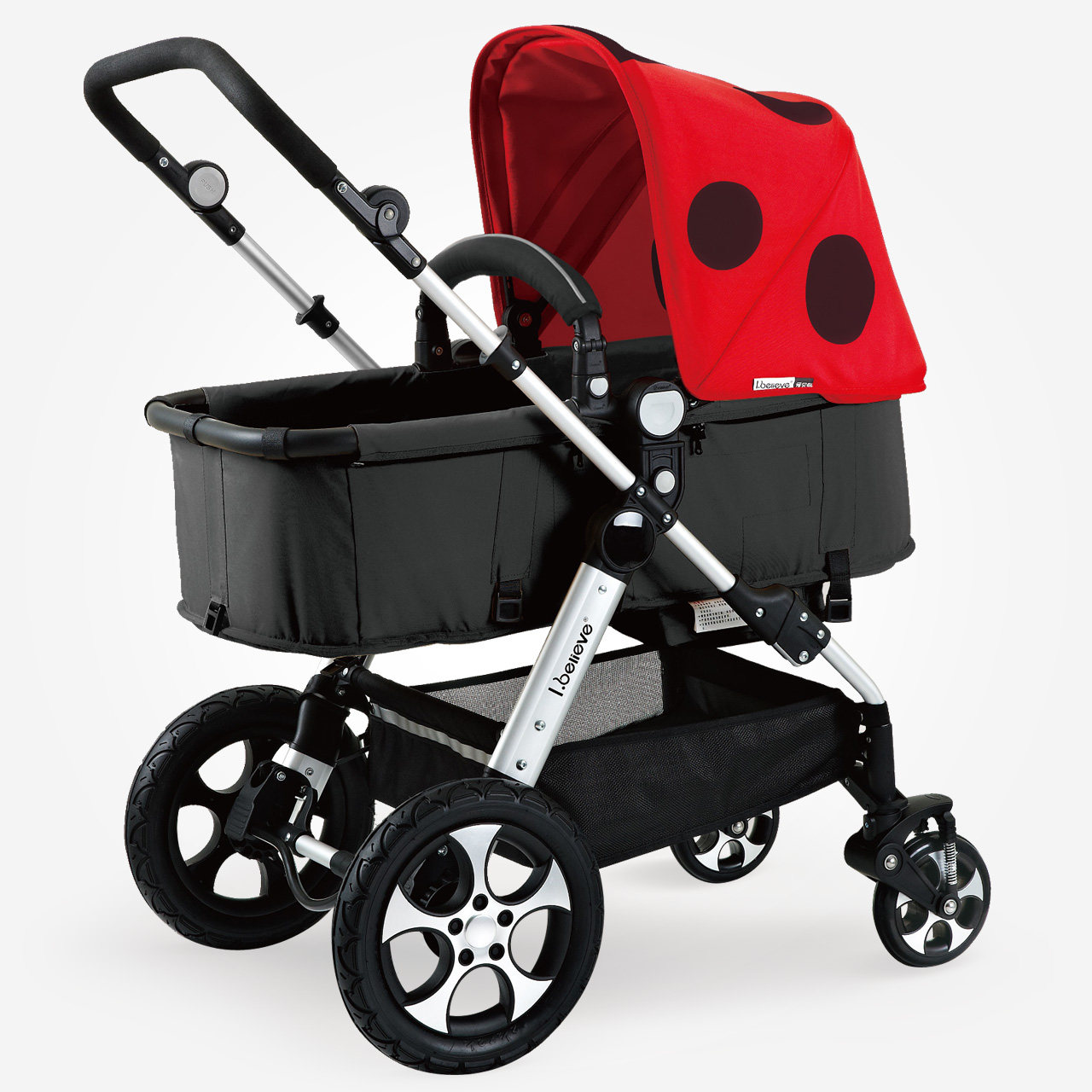 ibelieve婴儿推车高景观可坐躺折叠轻便婴儿车bb儿童手推车