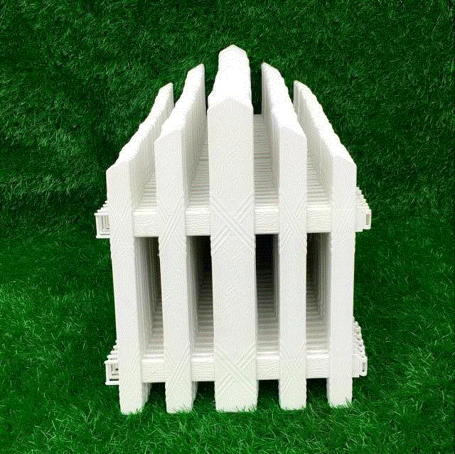 围栏草坪护栏庭院绿化园艺小装饰花园pvc栅栏塑料篱笆花坛pv