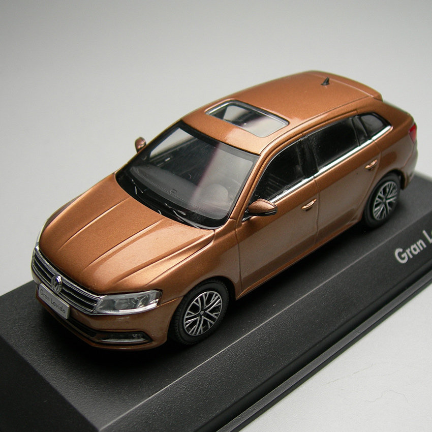 1:43上海大众原厂 朗行 仿真合金汽车汽车模型 带收藏卡 非玩具,车模