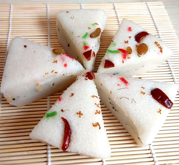 浙江温州特产小吃 白糖松糕 糯米糕 年糕重阳糕750克真空装