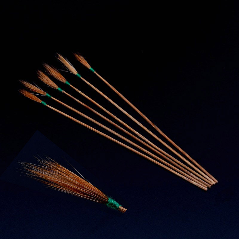 锥形棕色老竹柄鸡毛棒白鹤毛棒系列采耳掏耳朵工具清洁按摩挖耳勺