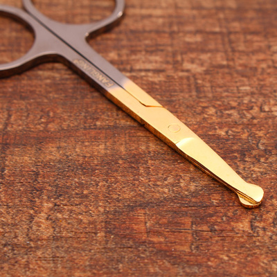 包邮 不锈钢圆头剪刀男士鼻毛修剪器女士小美容剪修眉毛 手动