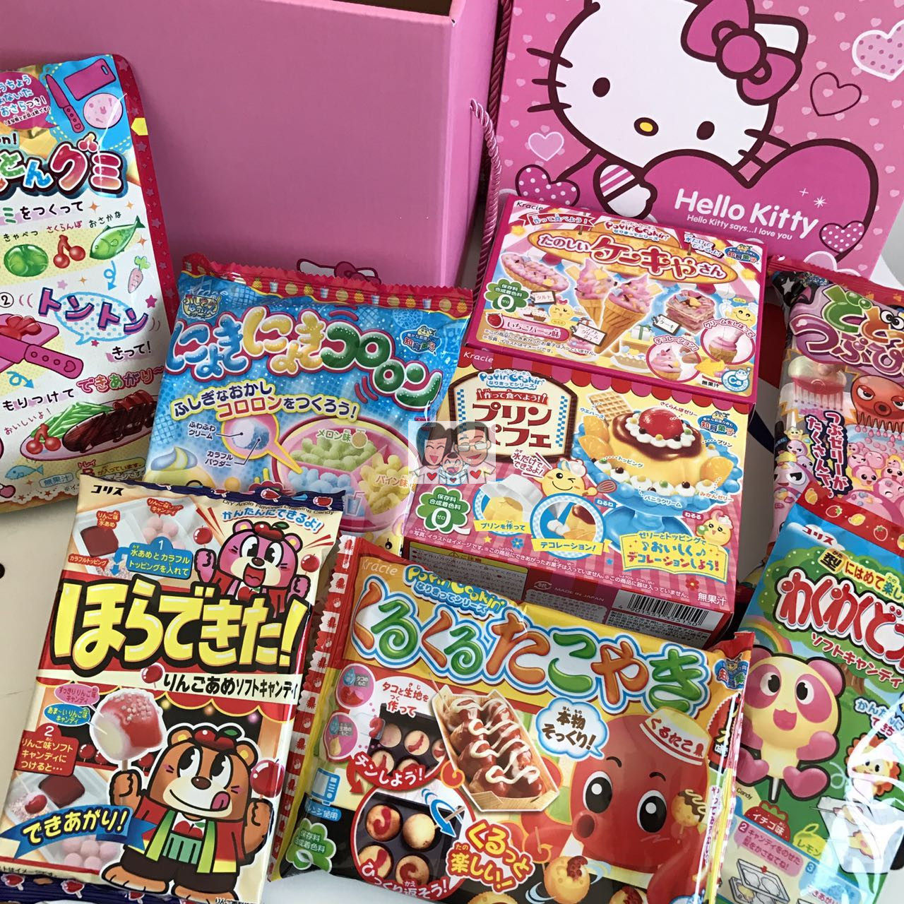 日本直邮代购日本食玩套装超值8件套冰淇淋巴菲布丁切切看毛毛虫