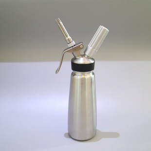 现货 新款星巴克用台湾mosa不锈钢奶油枪 奶油枪发泡器裱花枪0.5l