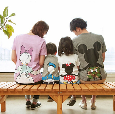 [现货&代购]日本新款童装迪士尼米奇夏季纯棉短袖亲子装一家三口