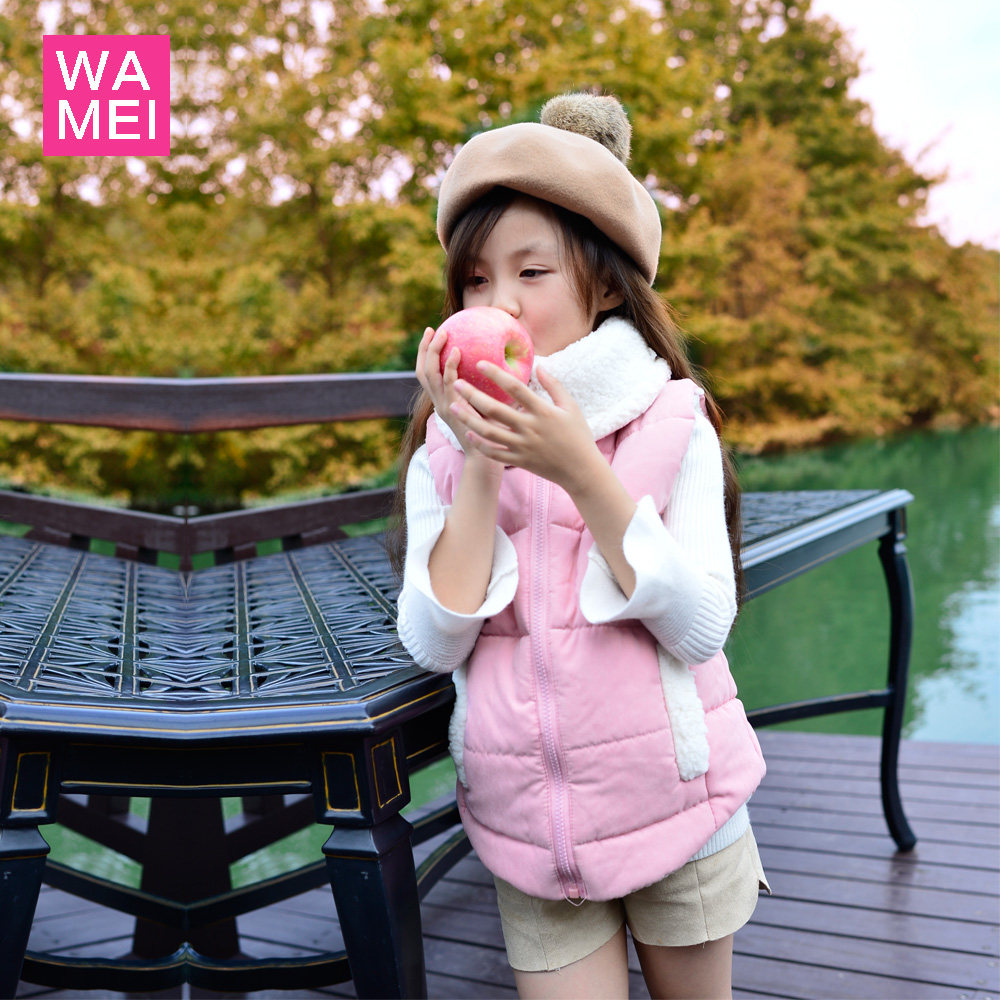 女童马甲秋冬装加厚儿童背心宝宝加绒坎肩2-8岁女孩马甲百搭背心