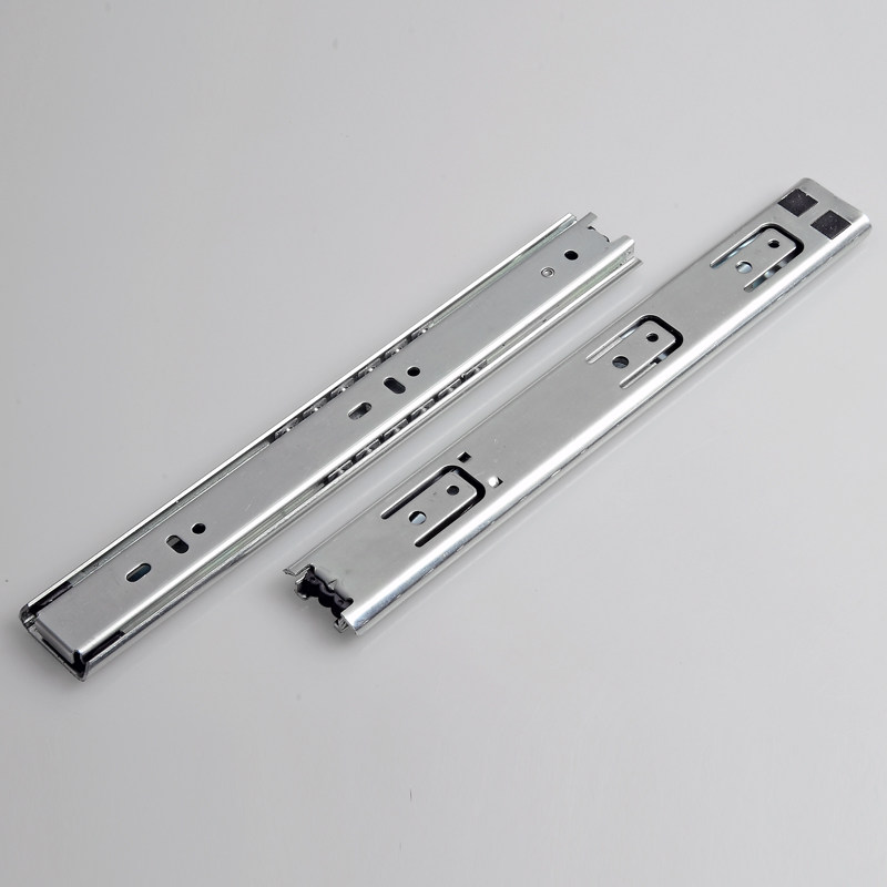 星徽加厚35mm宽抽屉轨道承重滑轨二节导轨2节滑倒道橱柜衣柜五金