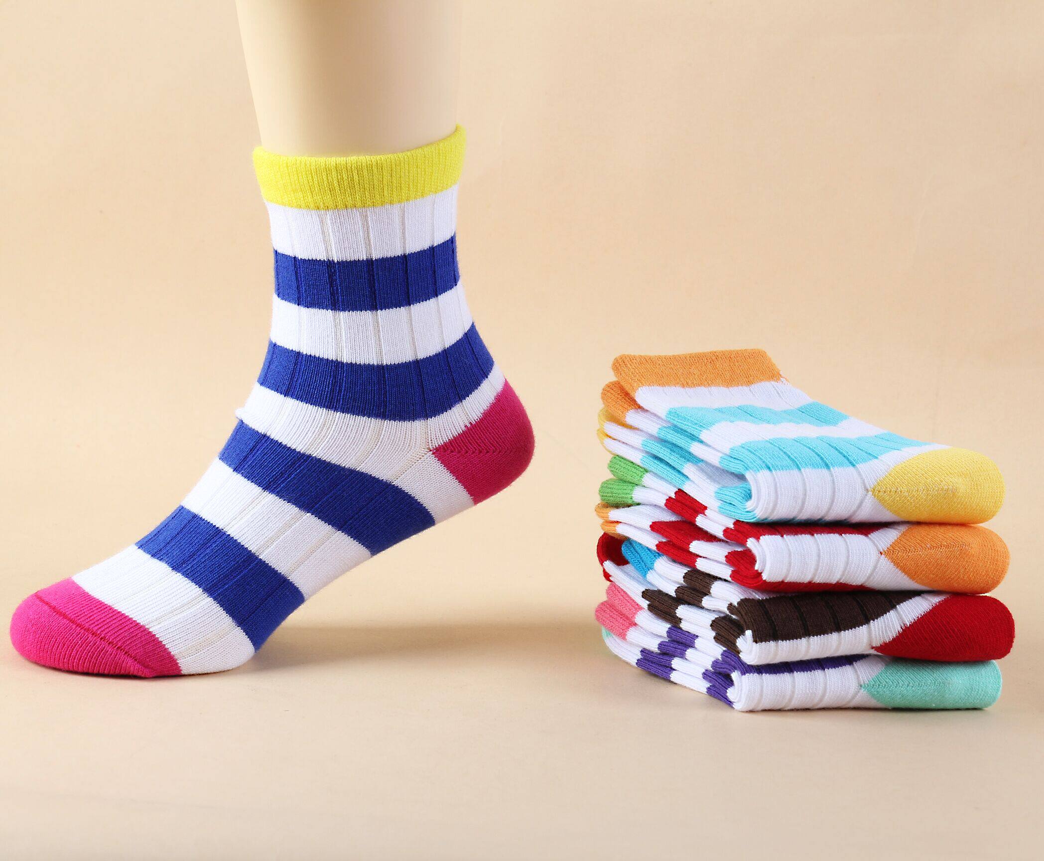 秋冬新款儿童袜子婴儿棉袜男女中大童童短袜宝宝袜童袜1-12岁包邮