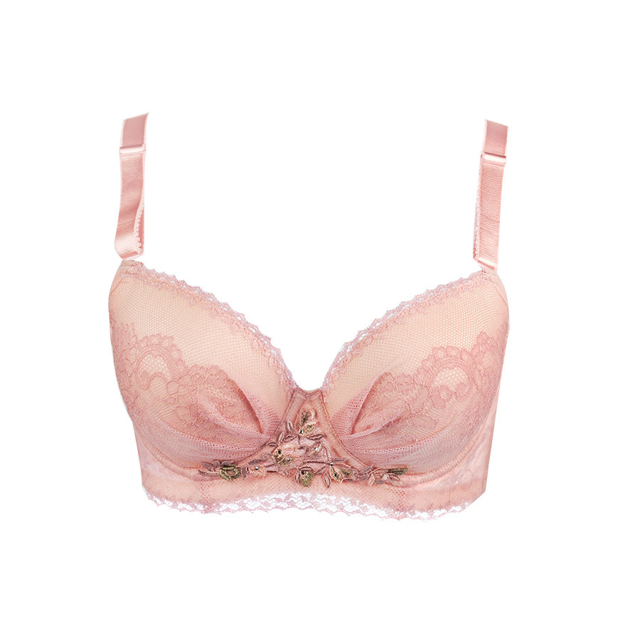 依曼丽平胸小胸厚聚拢a罩杯文胸 女士蕾丝性感调整型内衣yk3116