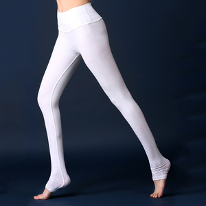 瑜伽服紧身瑜伽裤女休闲运动跑步裤健身白色显瘦踩脚长裤s到xxxl