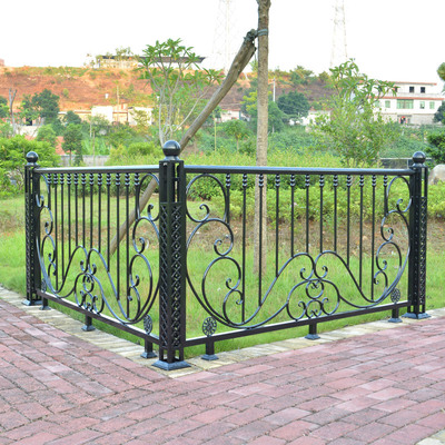 欧式阳台护栏楼梯扶手室内铁艺烤漆别墅飘窗复式走廊阁楼栏杆定做