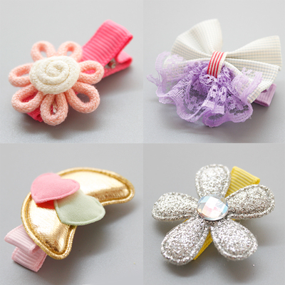 儿童发饰女童头饰欧美街拍经典小七系列全包发夹发卡发饰品套装