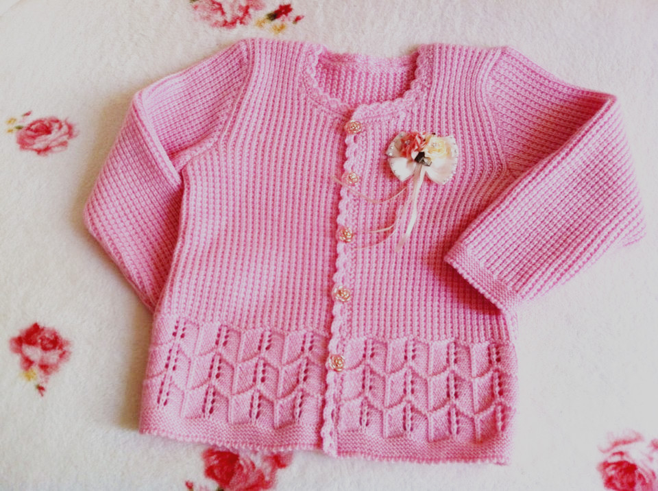 纯手工编织婴幼儿毛衣 手织宝宝毛线衣 周岁儿童外套 开衫毛衣