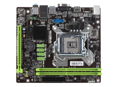铭瑄ms-h110m 全固版h110主板1151 千兆网卡支持七代g4560 hdmi