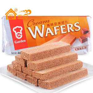 香港进口 嘉顿威化巧克力味饼干 200g/袋 休闲食品
