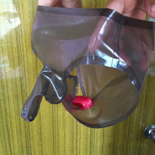 乳胶内裤 男透明黑色乳胶内裤带蛋jj套 sm 带肛门套 乳胶内裤带套