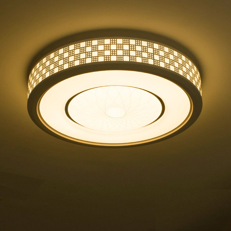 简约现代led吸顶灯圆形客厅卧室餐厅书房阳台过道玄关调光色灯具