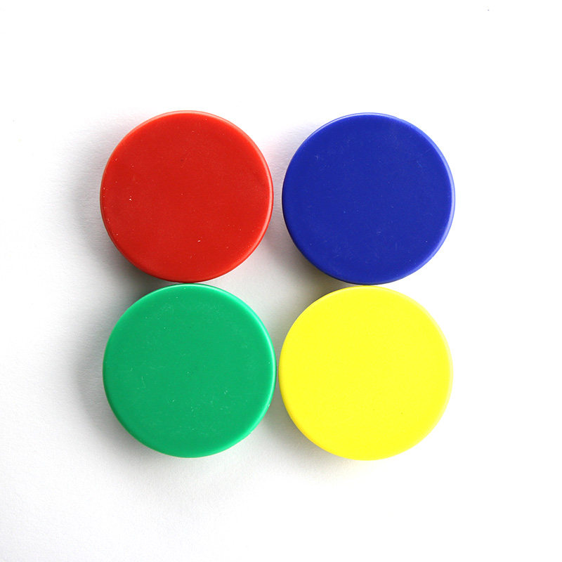 圆磁粒平面白板磁铁彩色磁片磁扣磁钉磁贴冰箱贴教学磁扣磁块40mm