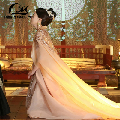 三生三世十里桃花黄梦莹素锦同款女古装妃子装古代贵妃汉服演出服