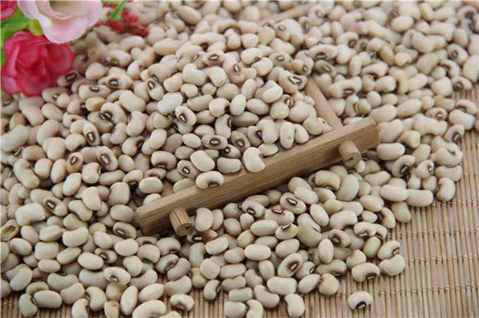 农家自种赤鼻小白豆 眉豆 白饭豆 白豇豆 杂粮 米豆 500g 满包邮