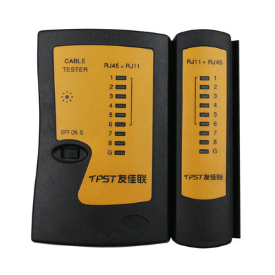 测线仪rj11/rj45测线器测网络电话电脑网络电缆测试仪送电池