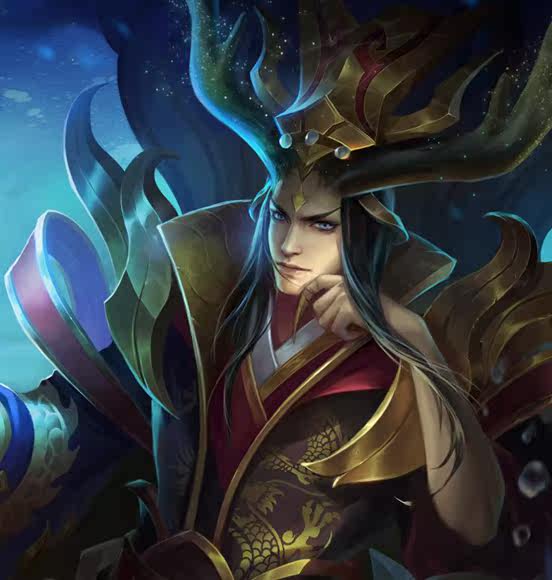 帝都动漫cosplay假毛 cos 王者荣耀 东海龙王 东皇太一 定做假发