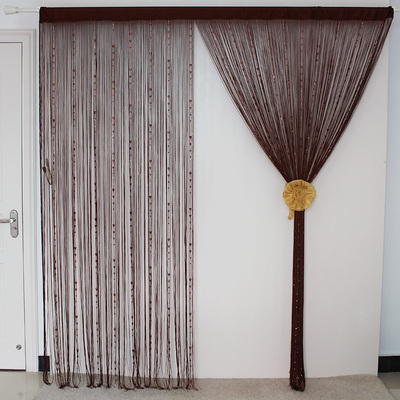 钻石线帘珠帘水晶隔断帘门帘挂帘玄关帘客厅成品加密流苏帘子包邮_双