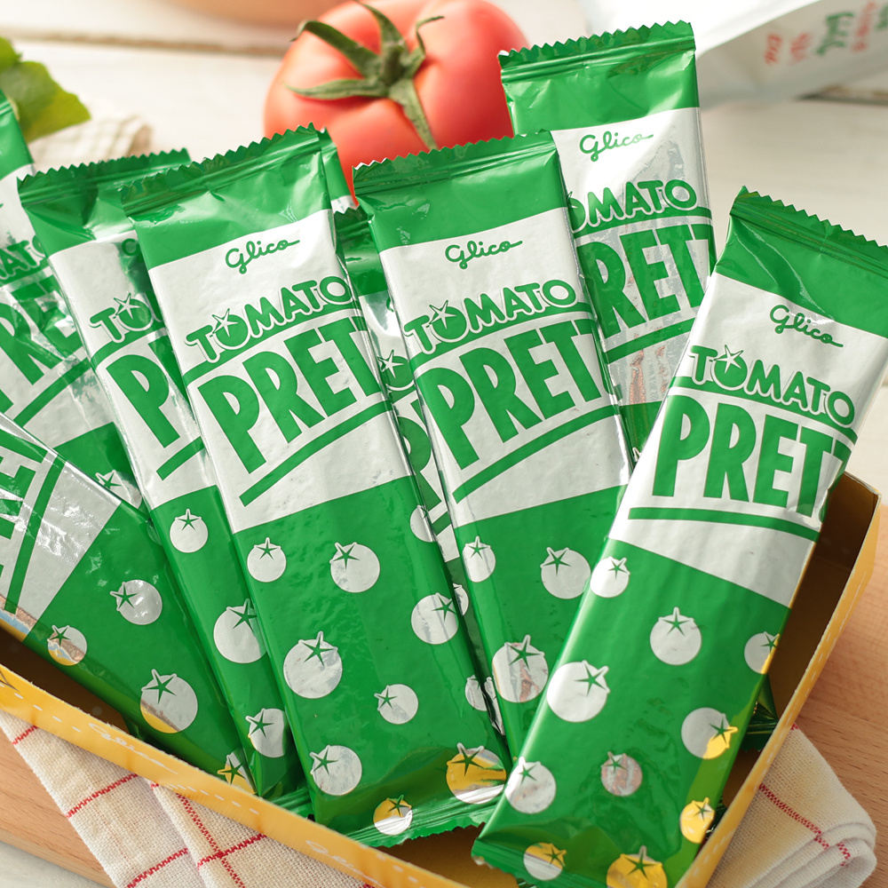 日本进口固力果 pretz百力滋 蔬菜番茄沙律味饼干棒4袋/盒90g