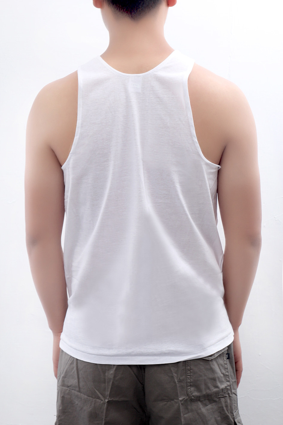 菊花牌100%纯棉男短袖背心老头衫中老年全棉白色汗衫跨栏背心