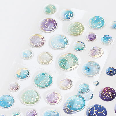 信的恋人 滴胶 烫金韩国贴纸手帐日记相册装饰贴画手账贴纸凹凸贴