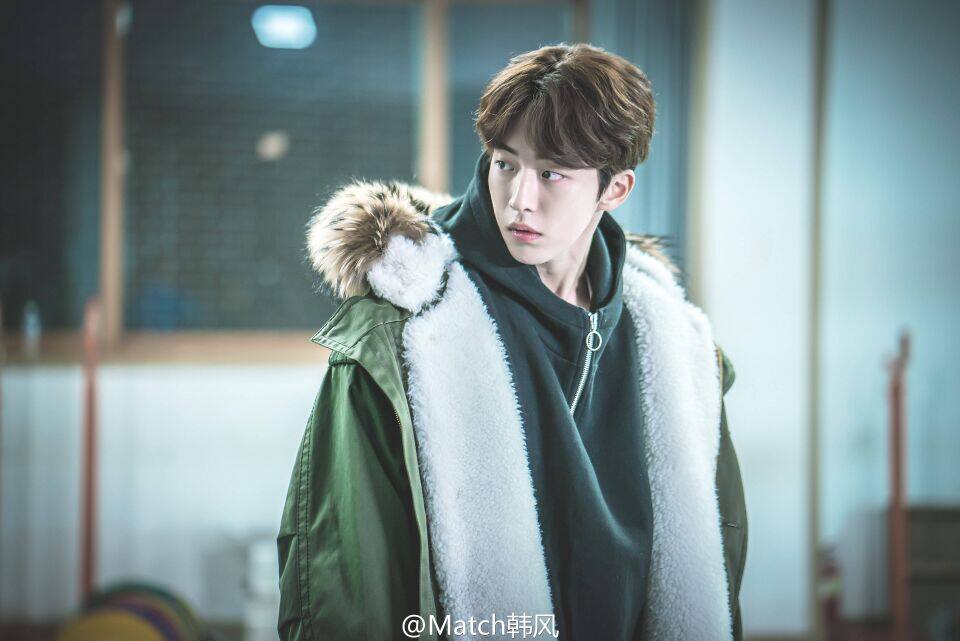 举重妖精金福珠南柱赫同款连帽军绿棉衣中长款毛领外套情侣大衣男