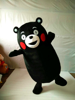 熊本熊卡通行走人偶服装卡通服装人偶服熊本君演出道具服黑熊现货