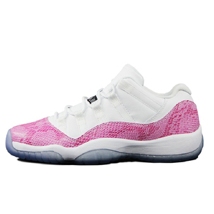 air jordan 11 乔11 aj11 粉蛇皮 gs low 低帮 女鞋580521-108