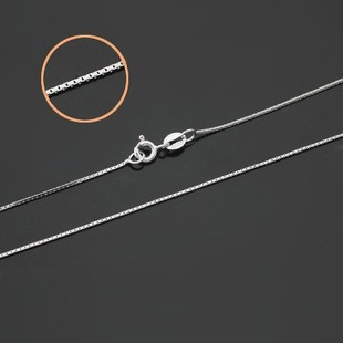 接头925纯银镀白金黄金玫瑰金项链盒子链项链接头正品 特价燕家珍品