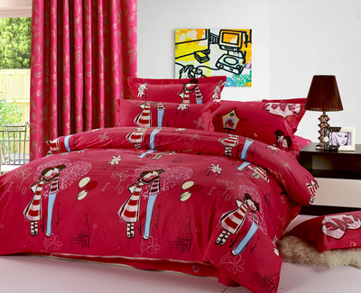 梦丽莎家纺纯棉四件套床罩被套全棉纯棉床上用品正品公主4件套清