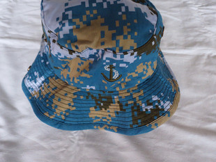 太阳帽 正品07款户外奔尼帽 作训帽 数码迷彩圆边帽 海军陆战队太阳帽