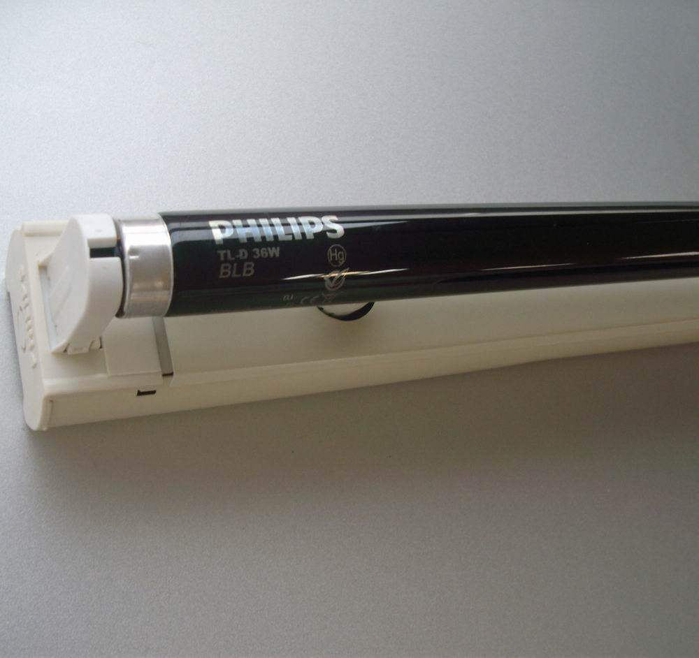 正品飞利浦t8 36w紫外线探伤检测黑光灯tl-d36w/blb配飞利浦支架