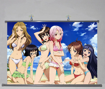 guiltycrown 罪恶王冠 泳装祈妹/祭/鸫/绫濑g01-03 动漫挂画海报