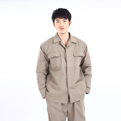 正达国家电网工作服套装 加厚面料 咖啡色工程服套装 男工装制服