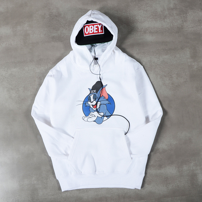 欧美dope恶搞汤姆猫 情侣款卫衣连帽衫 男女青少年棉套头外套衣服