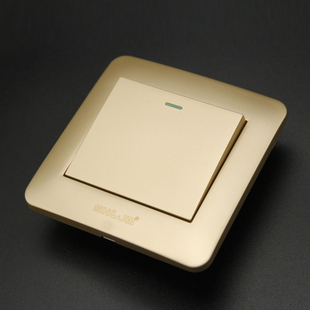 正品西门子灵动系列金属银10a一开双控单极双控带荧光开关面板